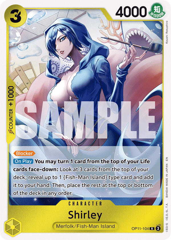 Carte Shyarly OP11-104 Rare — One Piece TCG OP-11 A Fist of Divine Speed (Bandai)