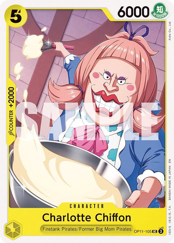 Carte Charlotte Chiffon OP11-105 Uncommon — One Piece TCG OP-11 A Fist of Divine Speed (Bandai)