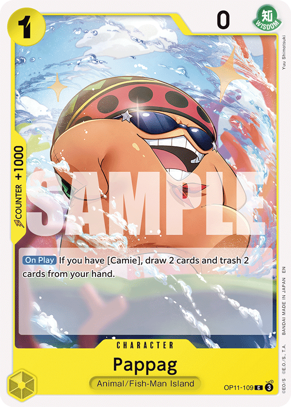 Carte Pappag OP11-109 Common — One Piece TCG OP-11 A Fist of Divine Speed (Bandai)