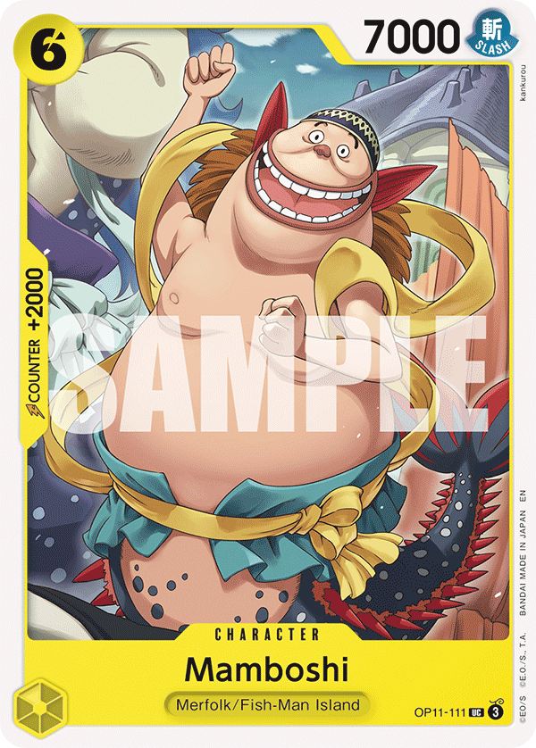 Carte Mamboshi OP11-111 Uncommon — One Piece TCG OP-11 A Fist of Divine Speed (Bandai)