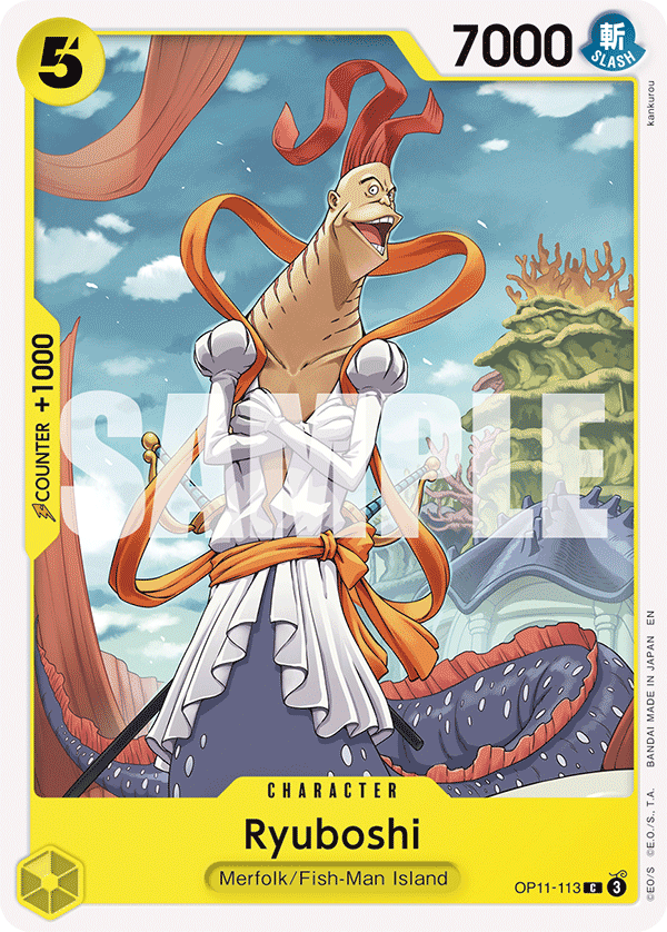 Carte Ryuboshi OP11-113 Common — One Piece TCG OP-11 A Fist of Divine Speed (Bandai)