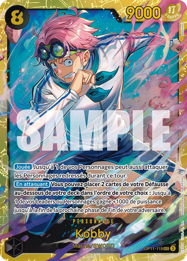 Carte SEC KOBBY OP11-119 OP11 — One Piece TCG (Bandai)