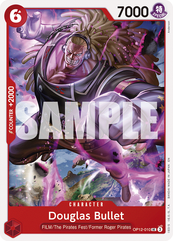 Carte Douglas Bullet OP12-010 Uncommon — One Piece TCG OP-12 Legacy of the Master (Bandai)