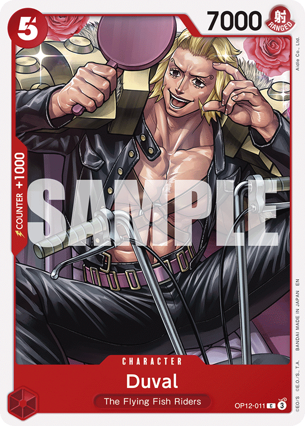 Carte Duval OP12-011 Common — One Piece TCG OP-12 Legacy of the Master (Bandai)