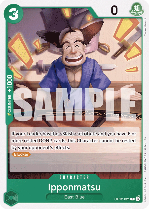Carte Ipponmatsu OP12-021 Common — One Piece TCG OP-12 (Bandai)