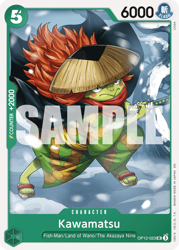 Carte Kawamatsu OP12-023 Uncommon — One Piece TCG OP-12 (Bandai)