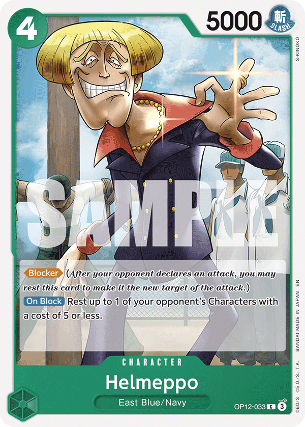 Carte Hermep OP12-033 Common — One Piece TCG OP-12 Legacy of the Master (Bandai)