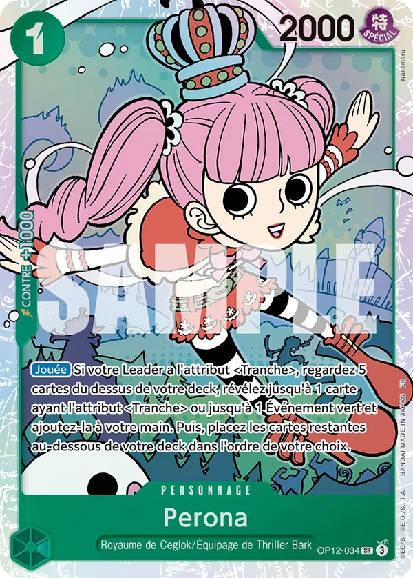 Carte PERONA OP12-034 OP12 — One Piece TCG (Bandai)