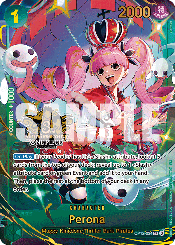 Carte Perona OP12-034_p2 Super Rare Alt Art — One Piece TCG OTHER One Piece Products (Bandai)