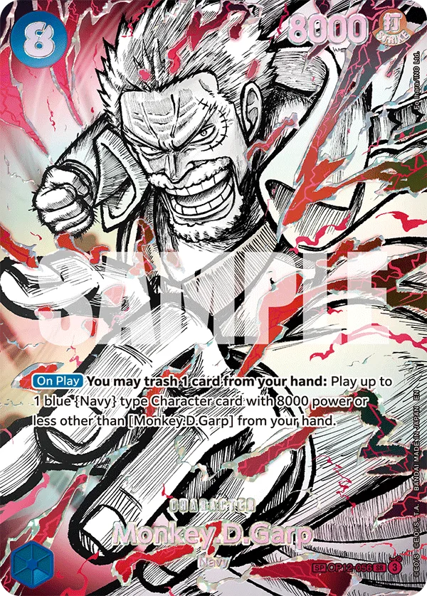 Carte Monkey D. Garp OP12-056_p2 Special — One Piece TCG OP-17 (Bandai)