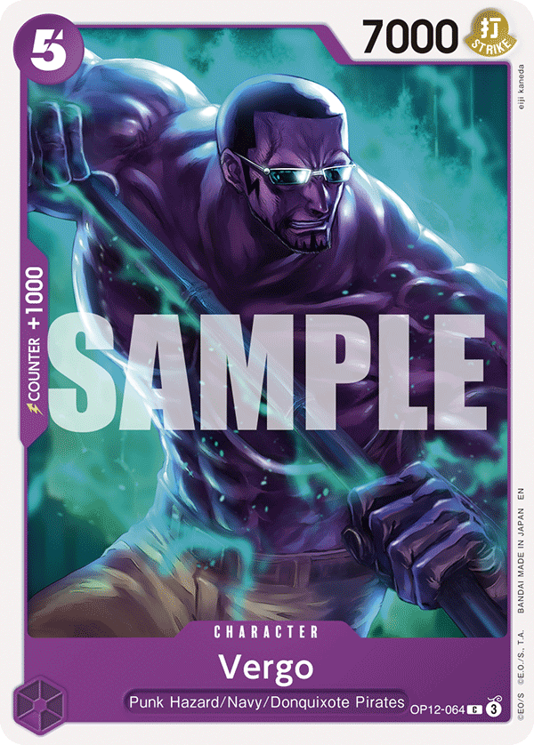 Carte Vergo OP12-064 Common — One Piece TCG OP-12 Legacy of the Master (Bandai)