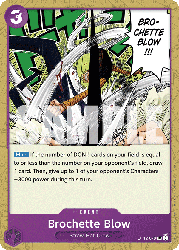 Carte Brochette OP12-078 Uncommon — One Piece TCG OP-12 Legacy of the Master (Bandai)