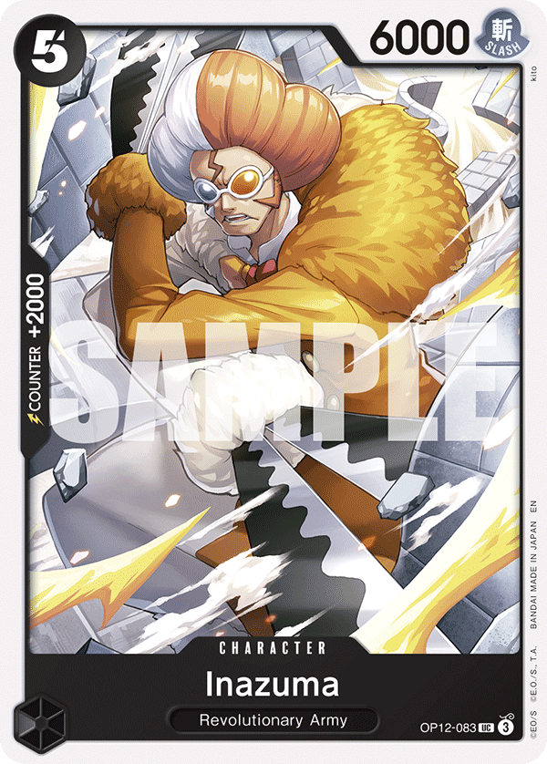 Carte Inazuma OP12-083 Uncommon — One Piece TCG OP-12 Legacy of the Master (Bandai)