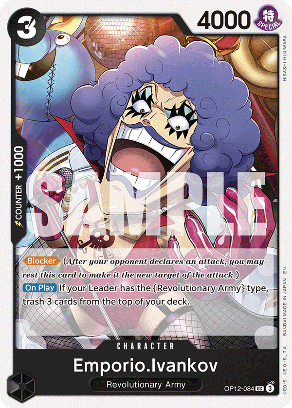Carte Emporio Ivankov OP12-084 Uncommon — One Piece TCG OP-12 Legacy of the Master (Bandai)
