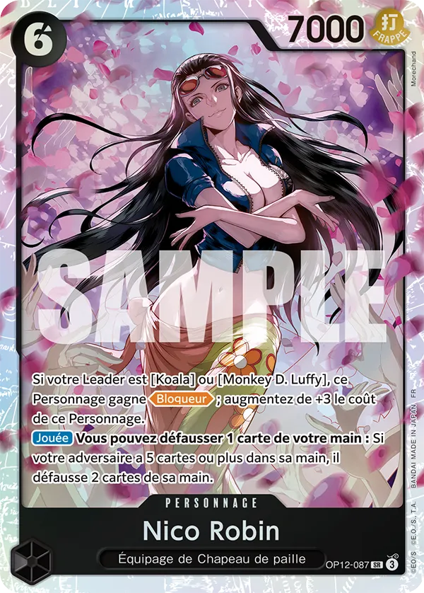 Carte NICO ROBIN OP12-087 OP12 — One Piece TCG (Bandai)