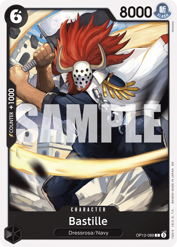 Carte Bastille OP12-088 Common — One Piece TCG OP-12 Legacy of the Master (Bandai)