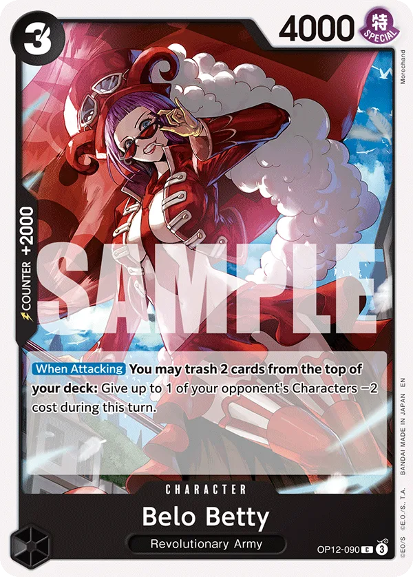 Carte Belo Betty OP12-090_r1 Common — One Piece TCG ST-35 (Bandai)