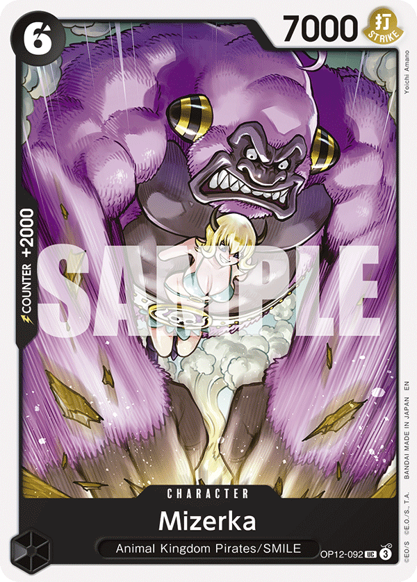 Carte Mizerka OP12-092 Uncommon — One Piece TCG OP-12 Legacy of the Master (Bandai)