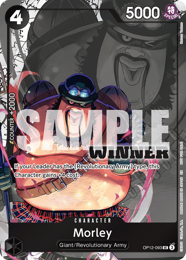 Carte Morley OP12-093_p2 Uncommon Alt Art — One Piece TCG OP-12 Legacy of the Master (Bandai)