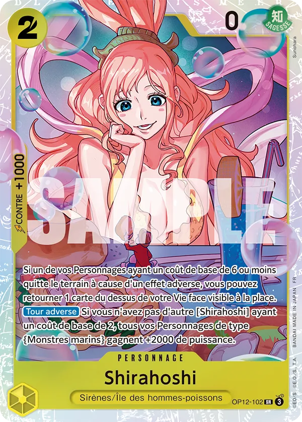 Carte SHIRAHOSHI OP12-102 OP12 — One Piece TCG (Bandai)