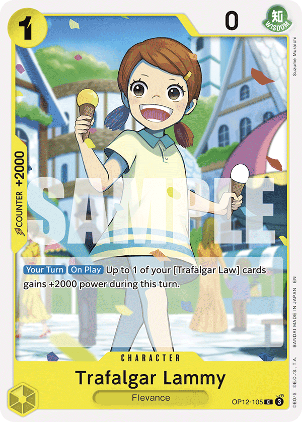 Carte Trafalgar Lami OP12-105 Common — One Piece TCG OP-12 Legacy of the Master (Bandai)