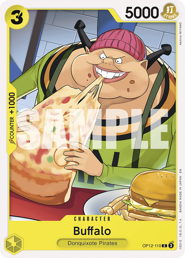 Carte Buffalo OP12-110 Common — One Piece TCG OP-12 Legacy of the Master (Bandai)