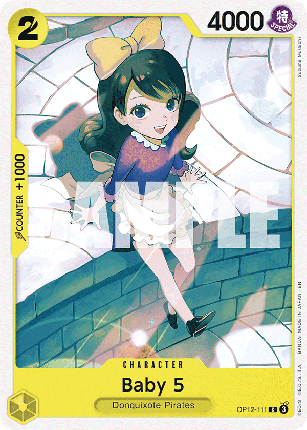 Carte Baby 5 OP12-111 Common — One Piece TCG OP-12 Legacy of the Master (Bandai)