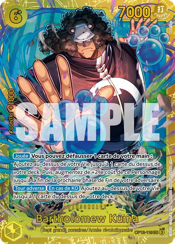 Carte SEC KUMA OP12-119 OP12 — One Piece TCG (Bandai)