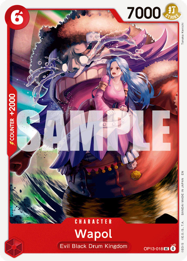 Carte Wapol OP13-018 Uncommon — One Piece TCG OP-13 Carrying on His Will (Bandai)