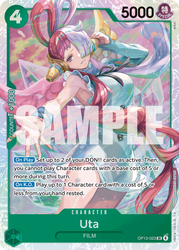 Carte Uta OP13-023 Super Rare — One Piece TCG OP-13 (Bandai)