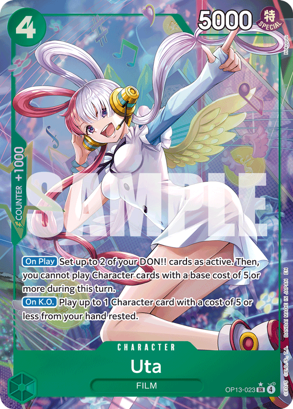Carte Uta OP13-023_p1 Super Rare — One Piece TCG OP-13 (Bandai)