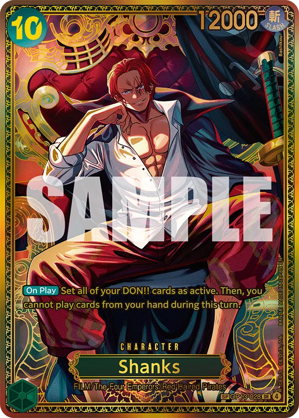 Carte Shanks OP13-028_p2 Special — One Piece TCG OP-17 (Bandai)