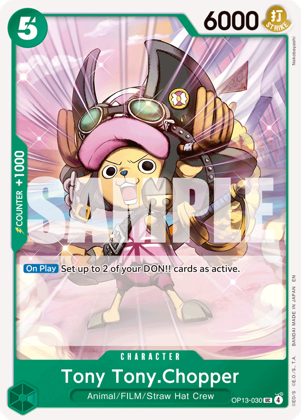 Carte Tony-Tony Chopper OP13-030 Uncommon — One Piece TCG OP-13 Carrying on His Will (Bandai)
