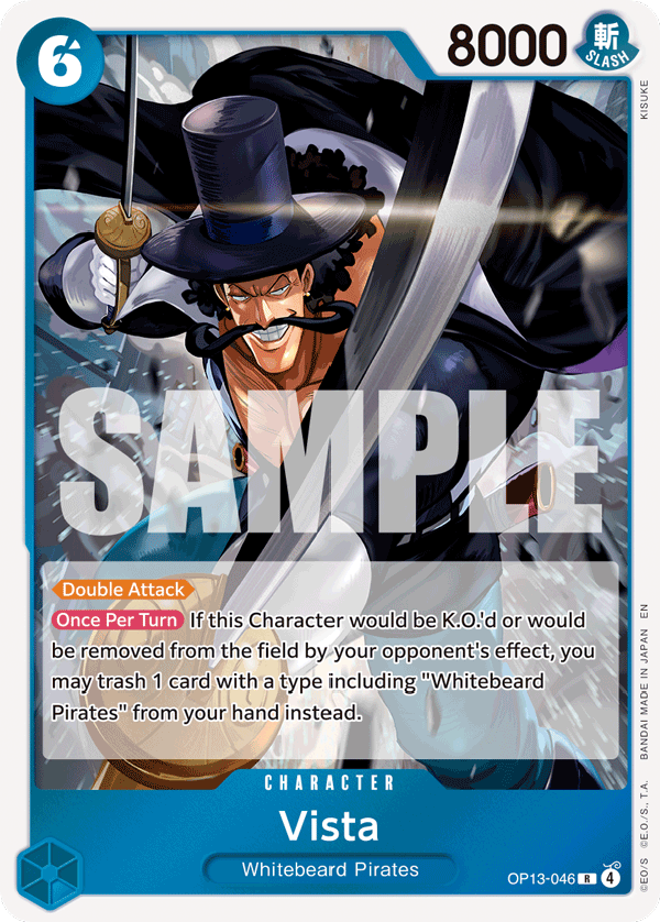 Carte Vista OP13-046 Rare — One Piece TCG OP-13 Carrying on His Will (Bandai)