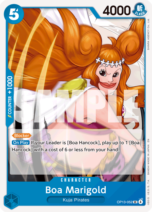 Carte Boa Marigold OP13-052 Uncommon — One Piece TCG OP-13 Carrying on His Will (Bandai)