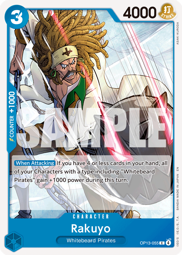 Carte Rakuyo OP13-055 Common — One Piece TCG OP-13 Carrying on His Will (Bandai)