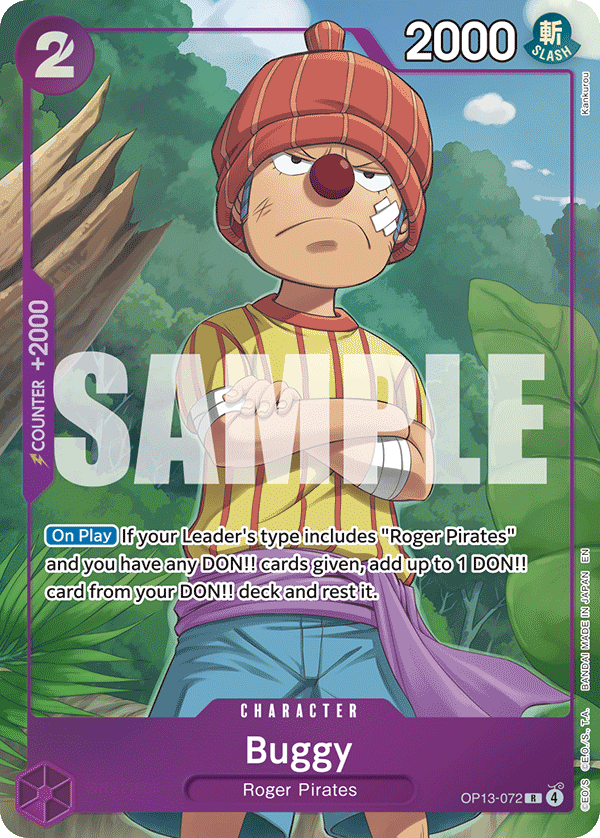 Carte Buggy OP13-072_p1 Rare Alt Art — One Piece TCG OTHER One Piece Products (Bandai)