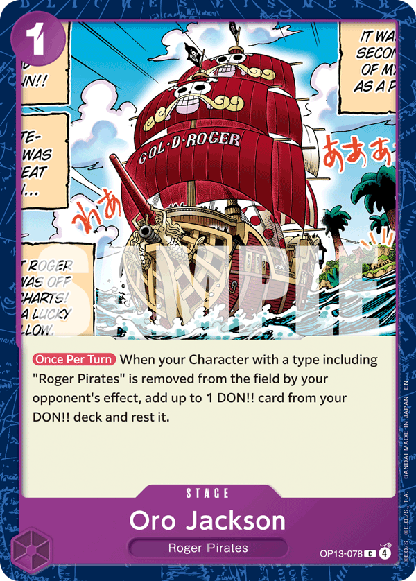 Carte Oro Jackson OP13-078 Common — One Piece TCG OP-13 Carrying on His Will (Bandai)