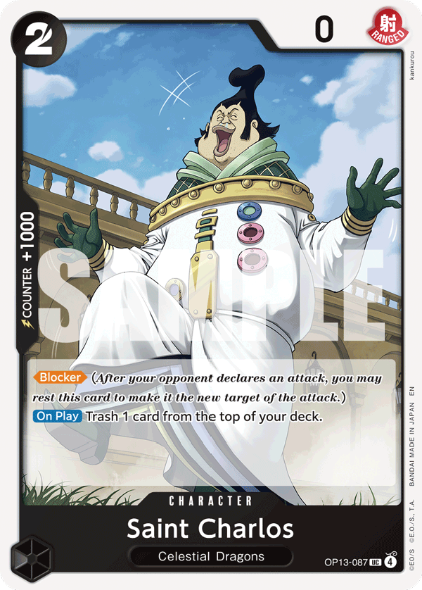 Carte Saint Charloss OP13-087 Uncommon — One Piece TCG OP-13 Carrying on His Will (Bandai)