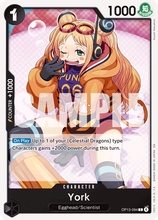 Carte York OP13-094 Common — One Piece TCG OP-13 Carrying on His Will (Bandai)
