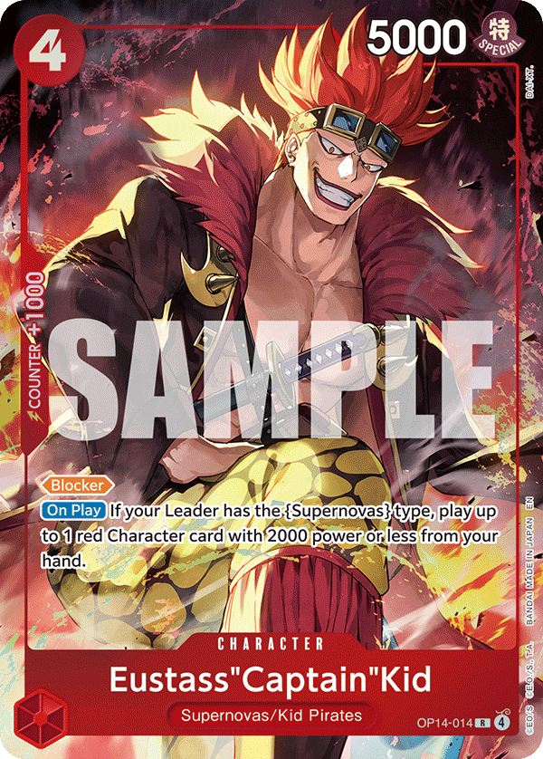 Carte Eustass"Captain"Kid OP14-014_p1 Rare Alt Art — One Piece TCG OTHER One Piece Products (Bandai)