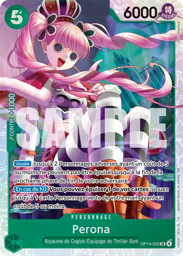 Carte PERONA OP14-033 OP14 — One Piece TCG (Bandai)