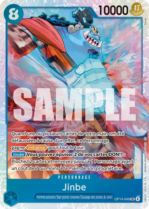 Carte JINBE OP14-049 OP14 — One Piece TCG (Bandai)