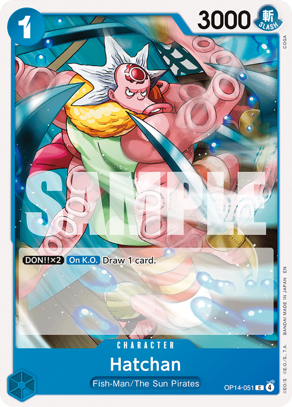 Carte Octy OP14-051 Common — One Piece TCG OP14-EB04 The Azure Sea's Seven (Bandai)