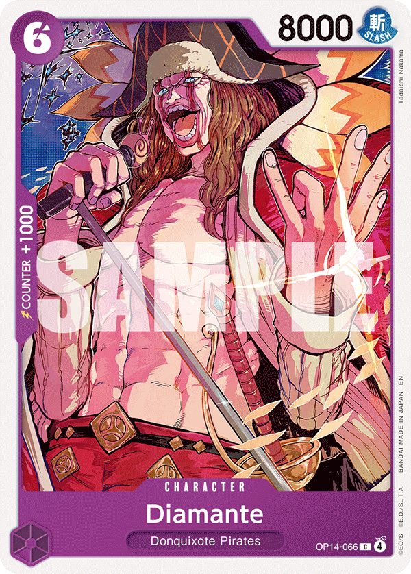 Carte Diamante OP14-066 Common — One Piece TCG OP14-EB04 The Azure Sea's Seven (Bandai)