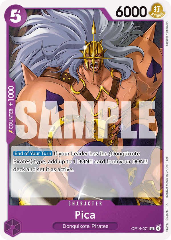 Carte Pica OP14-071 Uncommon — One Piece TCG OP14-EB04 The Azure Sea's Seven (Bandai)