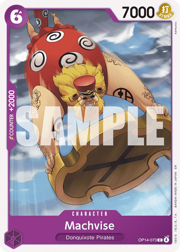 Carte Machvise OP14-073 Common — One Piece TCG OP14-EB04 The Azure Sea's Seven (Bandai)