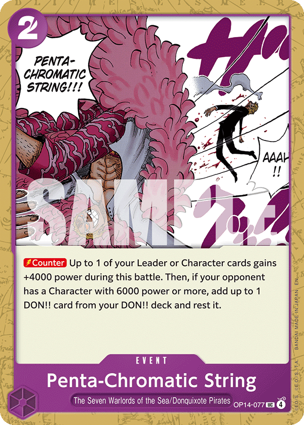 Carte Fils polychromes OP14-077 Uncommon — One Piece TCG OP14-EB04 The Azure Sea's Seven (Bandai)