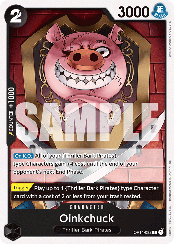Carte Grui-Chuck OP14-082 Common — One Piece TCG OP14-EB04 The Azure Sea's Seven (Bandai)
