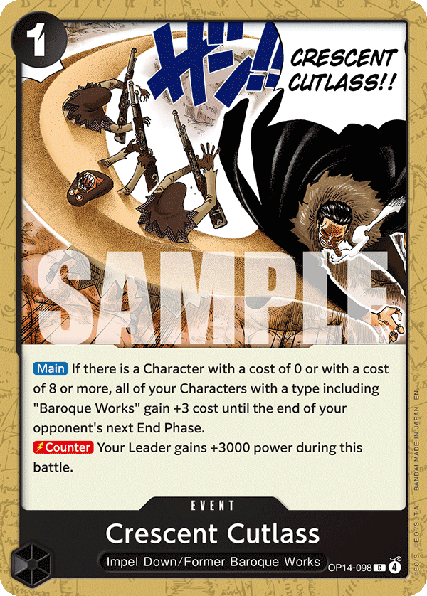 Carte Barchan OP14-098 Common — One Piece TCG OP14-EB04 The Azure Sea's Seven (Bandai)